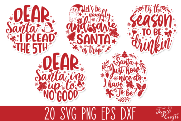 20 Funny Round Christmas Quotes for Graphics and Crafts