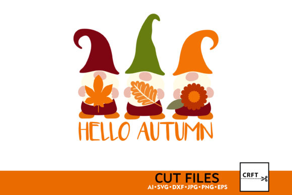 Fall Gnomes, Autumn Gnomes Bundle for Graphics and Crafts
