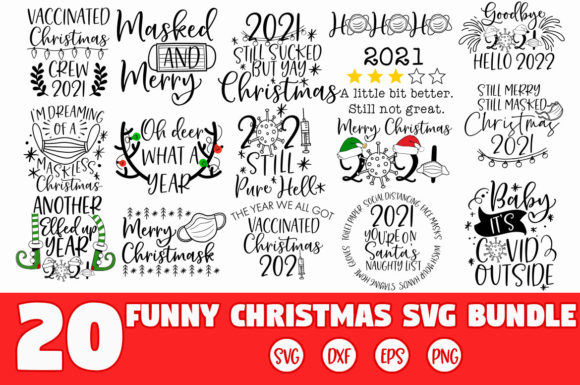 Funny Christmas Pandemic 2021 SVG Bundle: Graphics & Crafts Review