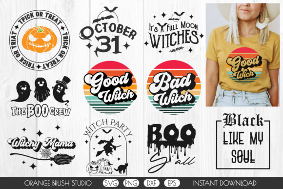 Halloween Fall SVG Bundle. Witch SVG PNG