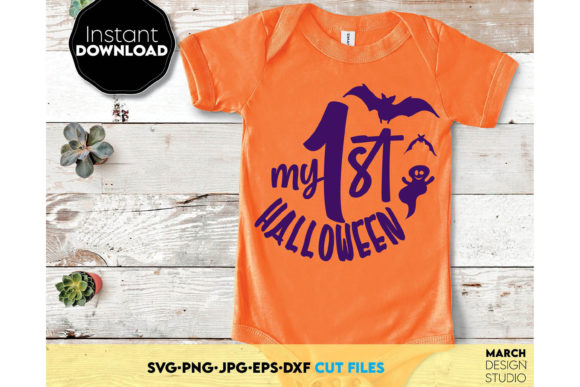 Halloween SVG My 1st Halloween Kid Shirt for Graphics and Crafts