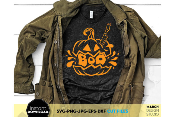Halloween SVG Shirt Pumpkin Boo Decor for Graphics and Crafts