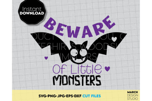 Happy Halloween Beware of Little Monster Graphics and Crafts Review