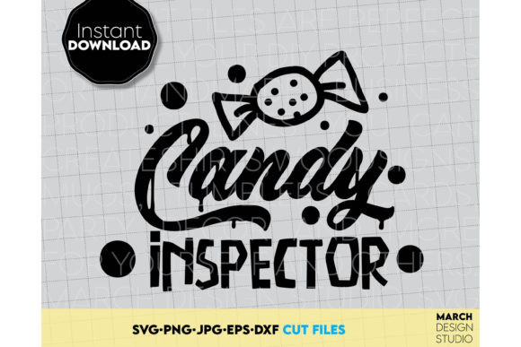 Kids Halloween SVG Candy Inspector Shirt