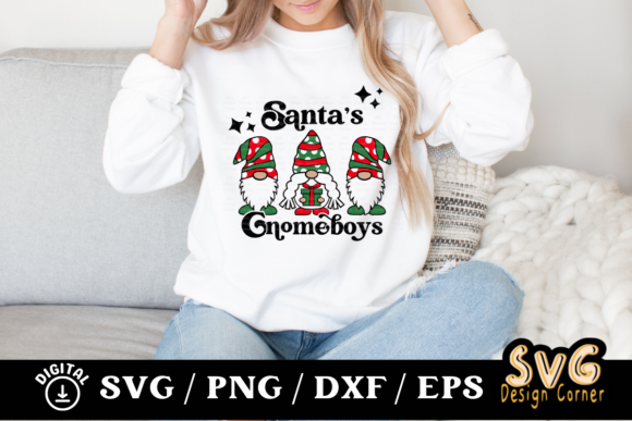 Santa s Gnomeboys Graphics for Festive Crafts