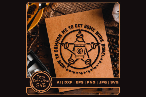 Summon Me Get Work Done Funny Coffee Embroidery Review
